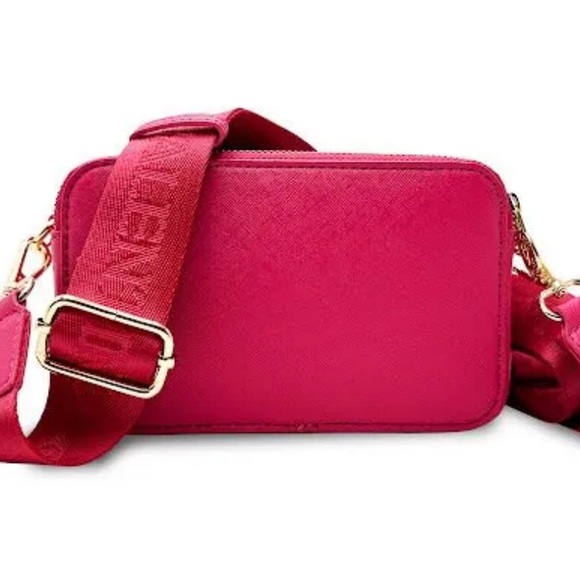NWT Valentino Orlandi Pink Studded Crossbody Bag with detachable strap - Picture 6 of 6